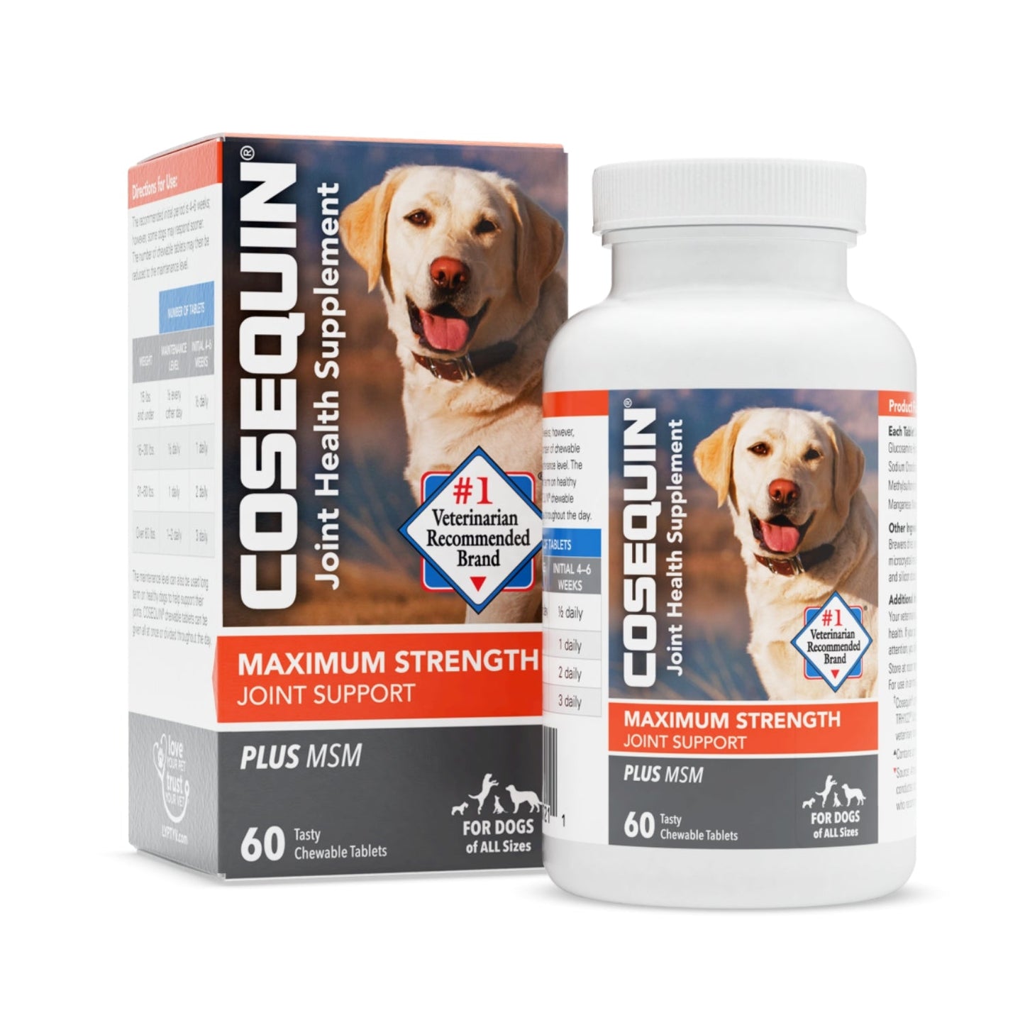 Cosequin Joint Supplement With MSM Tabs For Dogs